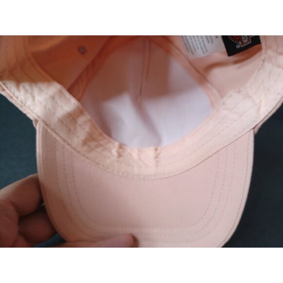 Womans 2022 Peach Harley Davidson Size 4-14 Adjustable Spell-out Hat - Picture 7 of 8